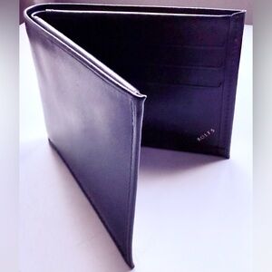 Rolfs Dark Leather Bifold Wallet